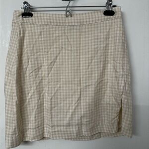 Checked mini skirt - Size Large
